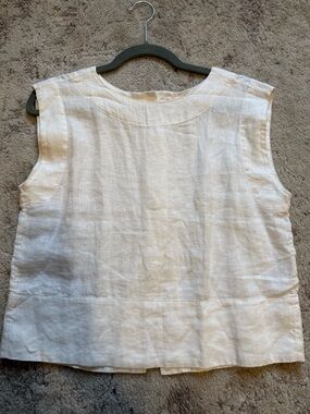 NWT Madewell Bateau-Neck Tank in 100% Linen